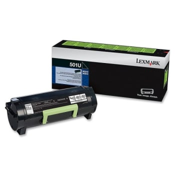 Image for Lexmark™ 50F1U00 Black Ultra High-Yield Return Program Toner Cartridge from HD Supply