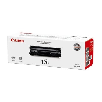 Image for Canon 126 Black Standard Toner Cartridge from HD Supply