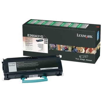 Lexmark™ E260a31g Black Standard Yield Toner Cartridge