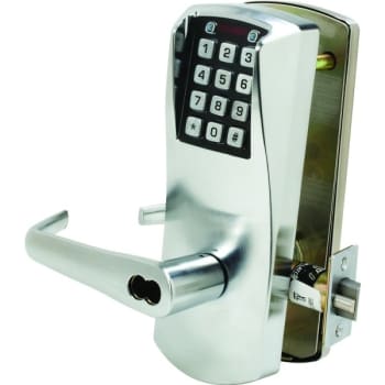 Image for Kaba Access Light-Duty Electronic Push-Button Entry Lever Lockset from HD Supply