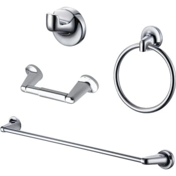 Seasons® 4-Piece 18 Bath Accessories Kit With Towel Bar In Chrome