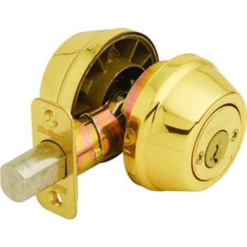 Kwikset® Signature Series™ Deadbolt W/ Smartkey Security™ (Polished Brass)
