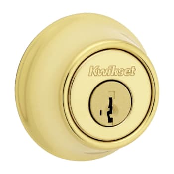 Image for Kwikset 665 Series Polished Brass Double Cylinder Deadbolt With Smartkey Security from HD Supply