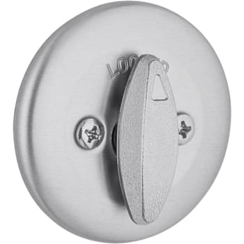 Kwikset 663 Series Satin Chrome Single-Sided Thumb Turn Deadbolt With Microban Technology
