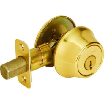 Kwikset® 660 Single Cylinder Deadbolt (Brass)