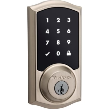 Image for Kwikset® Touchscreen SmartKey® Electronic Deadbolt, Satin Nickel from HD Supply