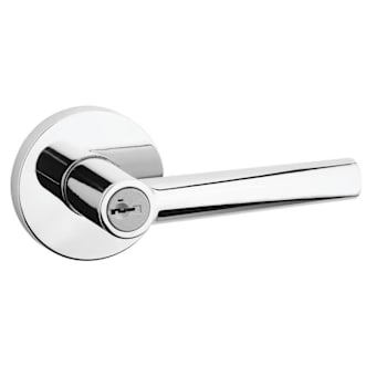 Image for Kwikset Milan Polished Chrome Keyed Entry Door Lever with SmartKey Security from HD Supply