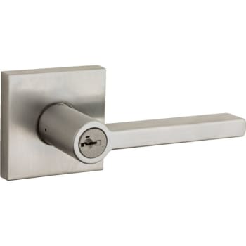 Image for Kwikset® Signature® Halifax Door Lever with SmartKey Security Square, Entry, Grade 2, Satin Nickel from HD Supply