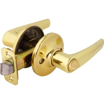 Image for Kwikset® Delta® Door Lever, Privacy/Bed/Bath, Grade 3, Metal, Brass from HD Supply