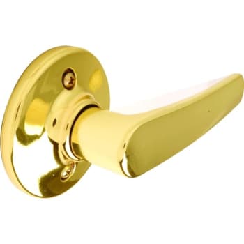 Image for Kwikset® Delta® Door Lever, Half Inactive/Dummy, Metal, Polished Brass from HD Supply