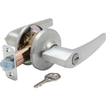 Image for Kwikset® Delta® Door Lever, Entry, Grade 3, Metal, Satin Chrome from HD Supply