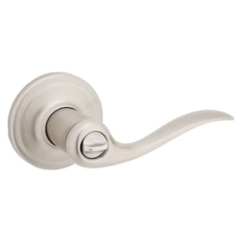 Kwikset Tustin Satin Nickel Bed/Bath Privacy Door Lever