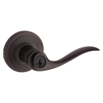 Kwikset Tustin Venetian Bronze Keyed Entry Door Lever With Smartkey Security