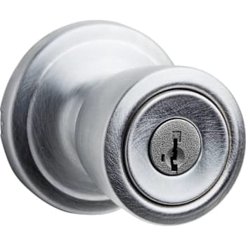 Kwikset Abbey Satin Chrome Keyed Storeroom Door Knob