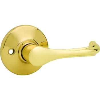 Image for Kwikset® Dorian® Door Lever, Passage/hall/closet, Grade 3, Metal, Polished Brass from HD Supply