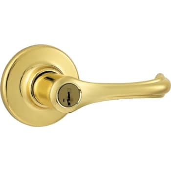 Image for Kwikset® Dorian® Door Lever with SmartKey Security™, Entry, Grade 3, Metal, Brass from HD Supply