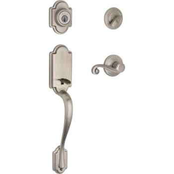 Image for Kwikset® Arlington® Handleset With Lido® Lever And Smartkey Security™, Wave, Grade 1, Metal from HD Supply