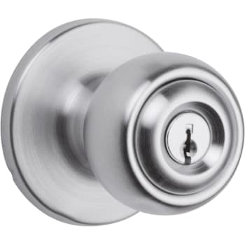 Image for Kwikset Polo Satin Chrome Keyed Entry Storeroom Door Knob from HD Supply