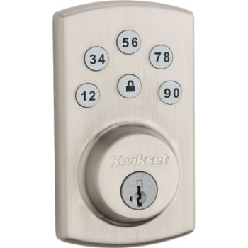 Image for Kwikset® 907 Powerbolt Touchpad Electronic Deadbolt w/ SmartKey Security™ (Satin Nickel) from HD Supply