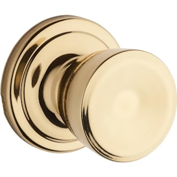 Kwikset Abbey Polished Brass Hall/Closet Passage Door Knob