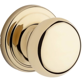 Image for Kwikset Hancock Polished Brass Hall/Closet Passage Door Knob from HD Supply