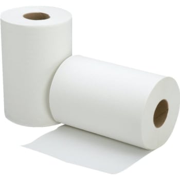 Continuous Roll Paper Towel, 8"w X 350'l, White Box Of 12