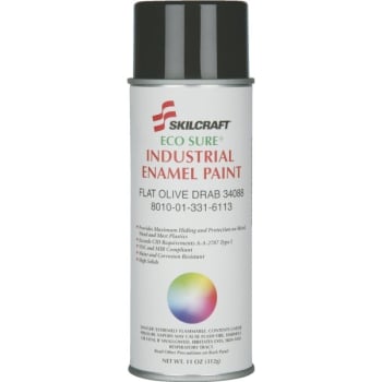 ECO-SURE® Industrial Enamel Aerosol Paints - A-A-2787, Type I, Green, Case Of 12