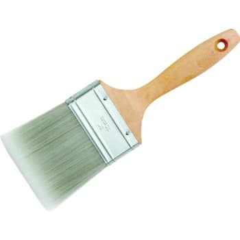Image for 3" Wood Handle Synthetic Filament Flat Sash Paint Brush from HD Supply