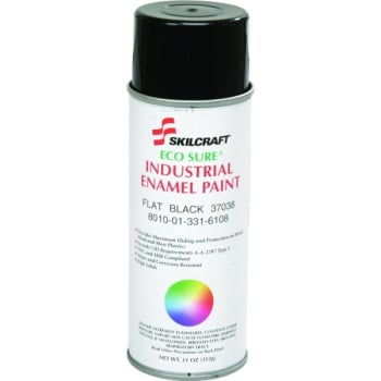 Image for Eco-Sure Enamel Aerosol Paint Flat Black from HD Supply