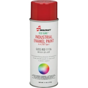 Eco-Sure Enamel Aerosol Paint Gloss Red 11136