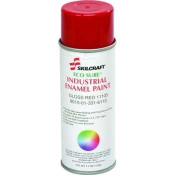 Image for Eco-Sure Enamel Aerosol Paint Gloss Red 11105 from HD Supply