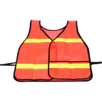 Image for High Visibility Safety Vest, Orange, Flame Resistant, One Size Fits Most from HD Supply