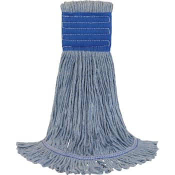 Maintenance Warehouse® 16 Oz 4-Ply Antimicrobial Wet Mop (2-Pack) (Blue)
