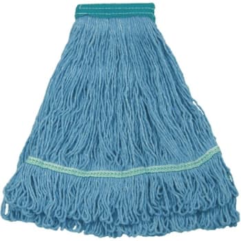 Maintenance Warehouse® 20 Oz 4-Ply Antimicrobial Wet Mop (2-Pack) (Blue)