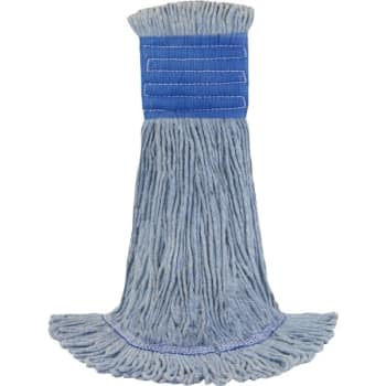 Maintenance Warehouse® 24 Oz 4-Ply Antimicrobial Wet Mop (2-Pack) (Blue)