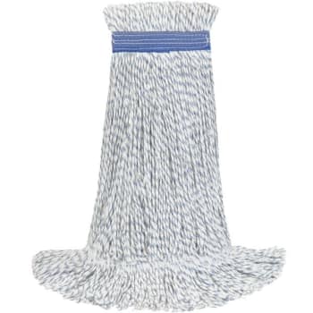 Image for Maintenance Warehouse® 18 Oz Finish Mop Head (2-Pack) (Blue/White) from HD Supply