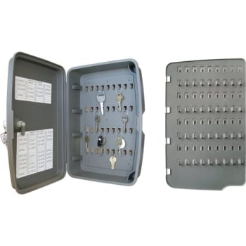 Lucky Line 36-108 Capacity Key Control Cabinet, Gray, Polypropylene