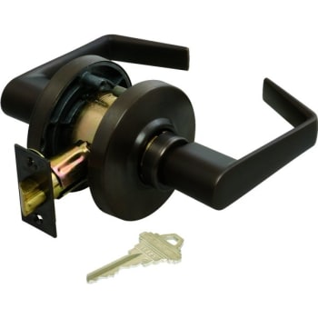 Image for Schlage Saturn Cylindrical Storeroom Lever Oil Rubbed Bronze from HD Supply