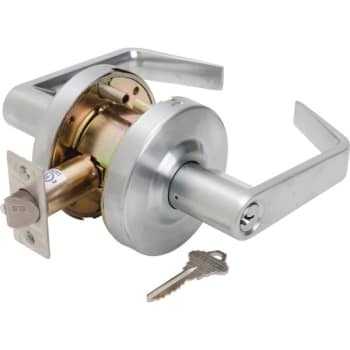 Image for Shield Security® Commercial Liverpool Storeroom Lever, Satin Chrome from HD Supply