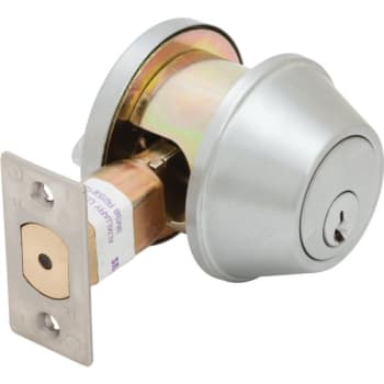 Image for Shield Security® 913414 Commercial Single Cylinder Deadbolt, 2.75" Backset, Grade 2, Satin Chrome from HD Supply
