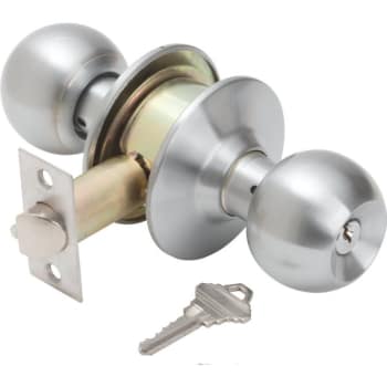 Image for Shield Security® 913709 Radcliff Storeroom Knob, 2.75" Backset, Grade 2, Satin Chrome from HD Supply