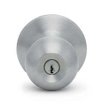 Shield Security® 913709 Radcliff Storeroom Knob, 2.75" Backset, Grade 2, Satin Chrome