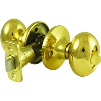 Image for Ultra Hardware™ Ultra Security™ Strathmere Bed/Bath 6-Way Adjustable Latch Lockset (Polished Brass) from HD Supply