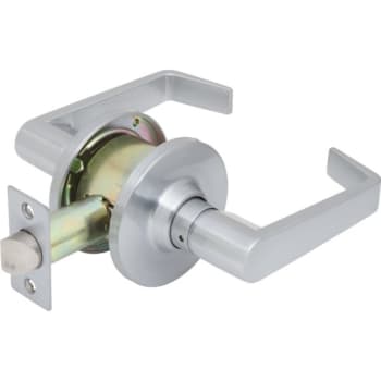 Image for Shield Security® 913717 Bridgeport Passage Lever, 2.75" Backset, Grade 2, Satin Chrome from HD Supply