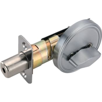 Image for Shield Security® 913788 Single Sided Deadbolt, 2.375/2.75" Backset, Grade 3, Satin Chrome from HD Supply