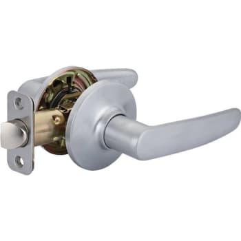 Image for Shield Security® 913817 Straight Passage Lever, 2.375/2.75" Backset, Grade 3, Satin Chrome from HD Supply