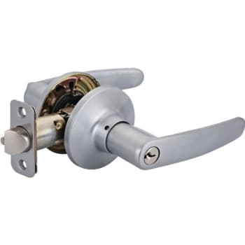 Image for Shield Security® 913823 Straight Entry Lever, 2.375/2.75" Backset, Grade 3, Satin Chrome from HD Supply