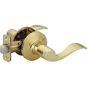 Image for Shield Security® 913831 Wave Passage Lever, 2.375/2.75" Backset, Grade 3, Brass from HD Supply