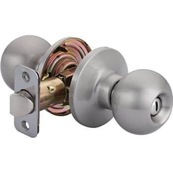 Image for Shield Security® 913889 Round Privacy Knob, 2.375/2.75" Backset, Grade 3, Satin Nickel from HD Supply