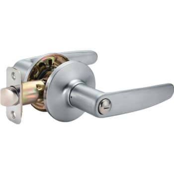 Image for Shield Security® 913921 Straight Privacy Lever, 2.375/2.75" Backset, Grade 3, Satin Chrome from HD Supply